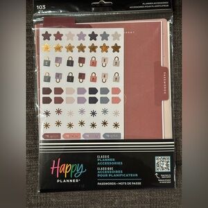 The Happy Planner Classic Rise & Align
PASSWORDS - CLASSIC ACCESSORY PACK